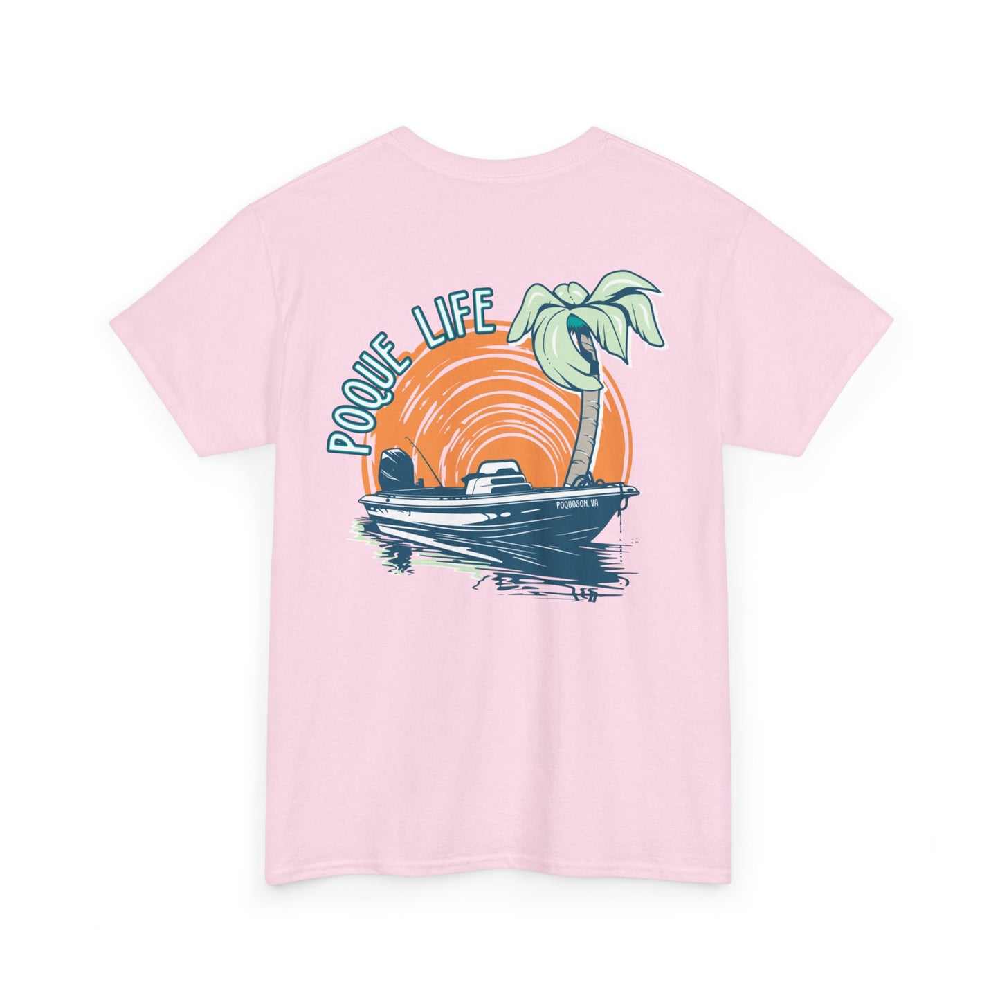 Boat with Orange Sunrise Tee