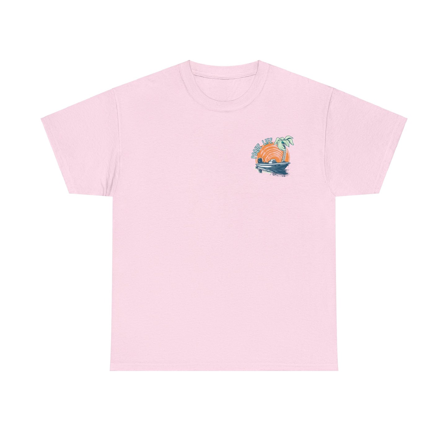 Boat with Orange Sunrise Tee