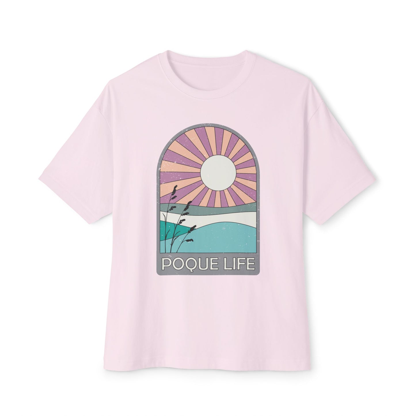 Modern Arch (Pink) Oversized Boxy Tee