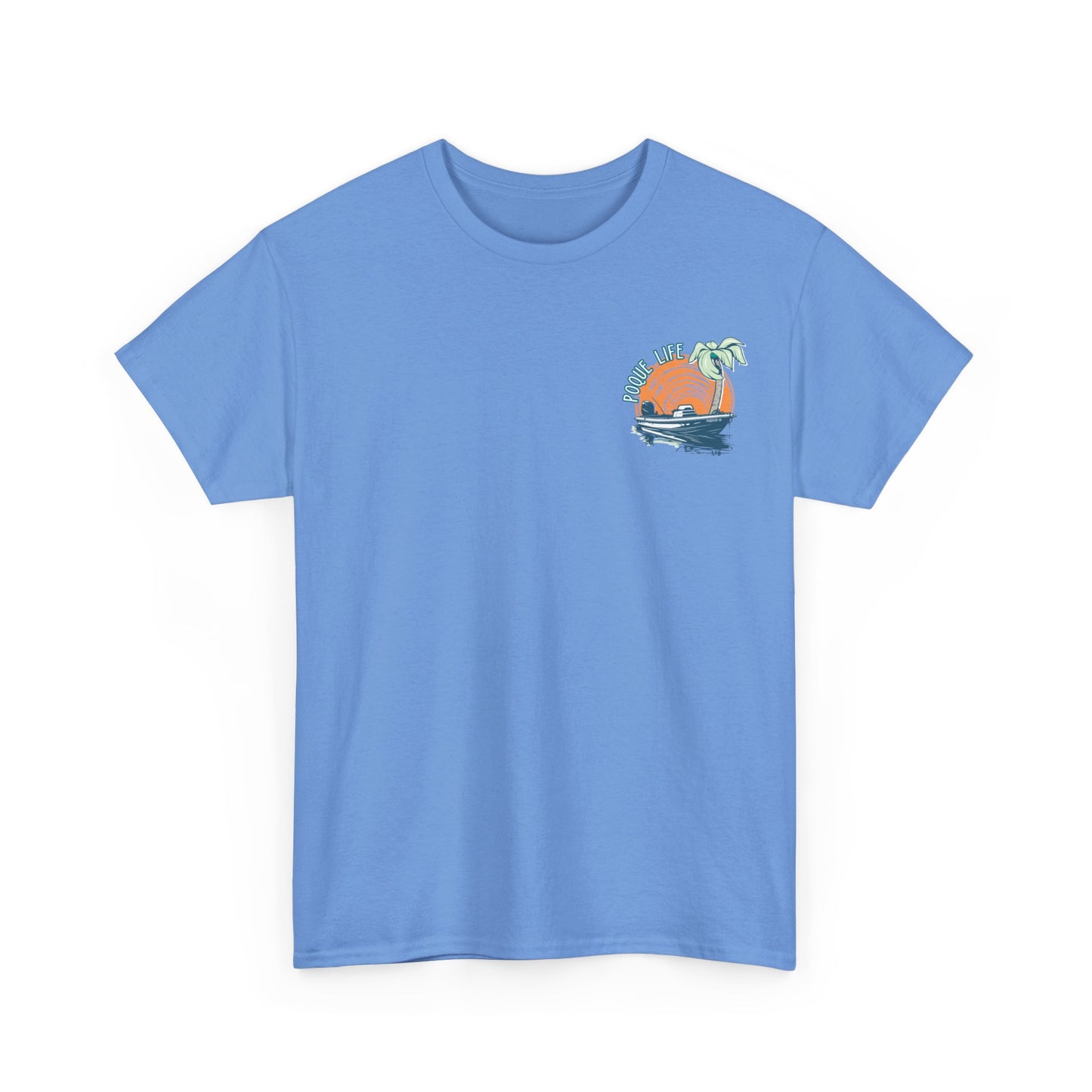 Boat with Orange Sunrise Tee