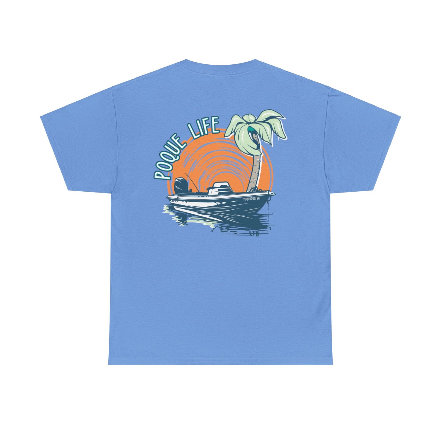 Boat with Orange Sunrise Tee