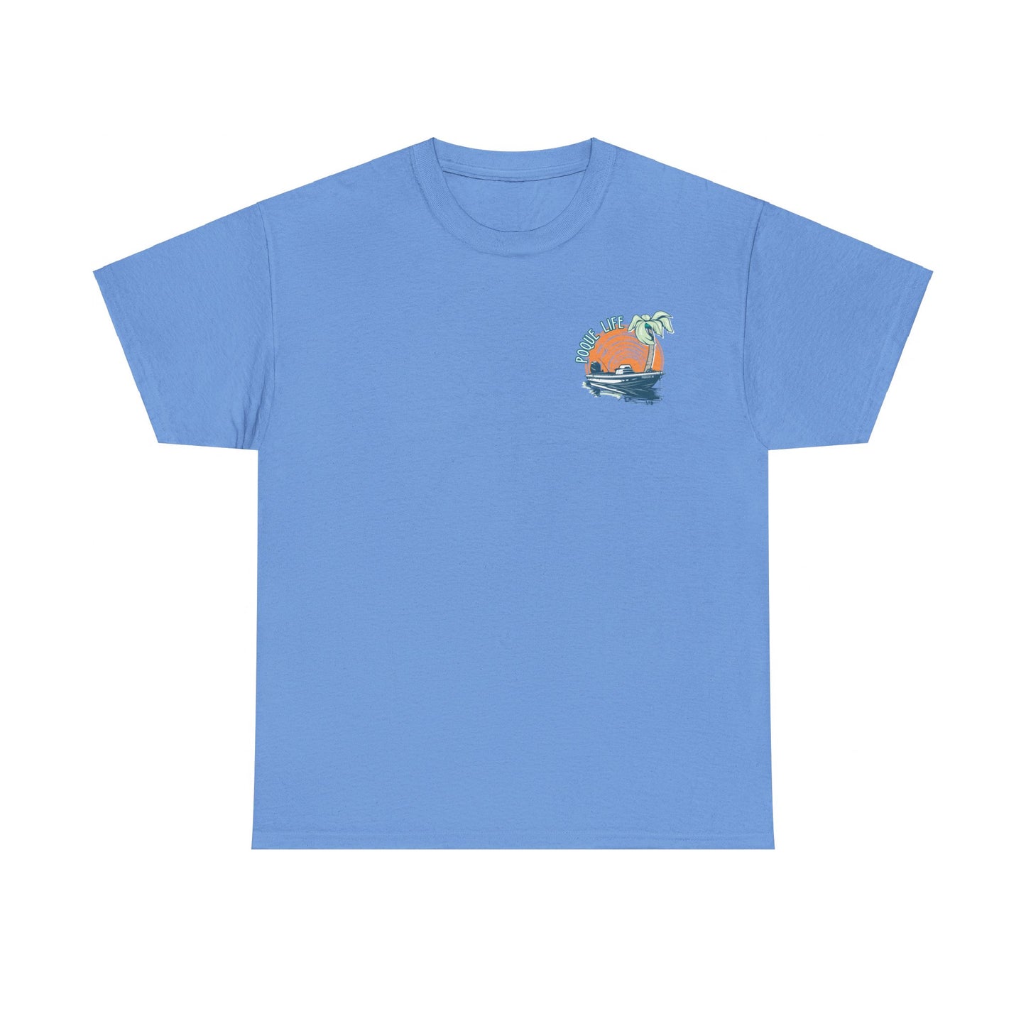 Boat with Orange Sunrise Tee
