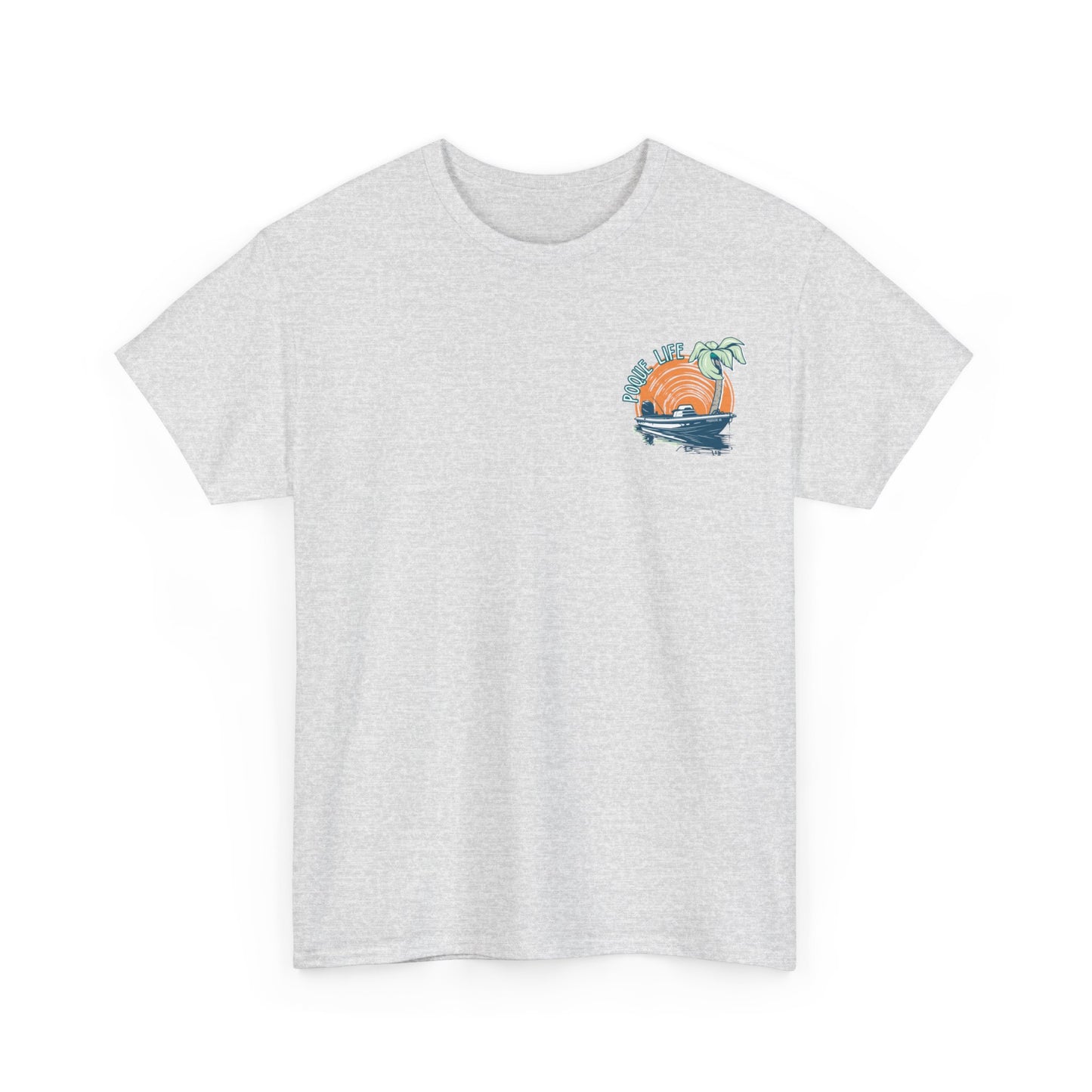Boat with Orange Sunrise Tee