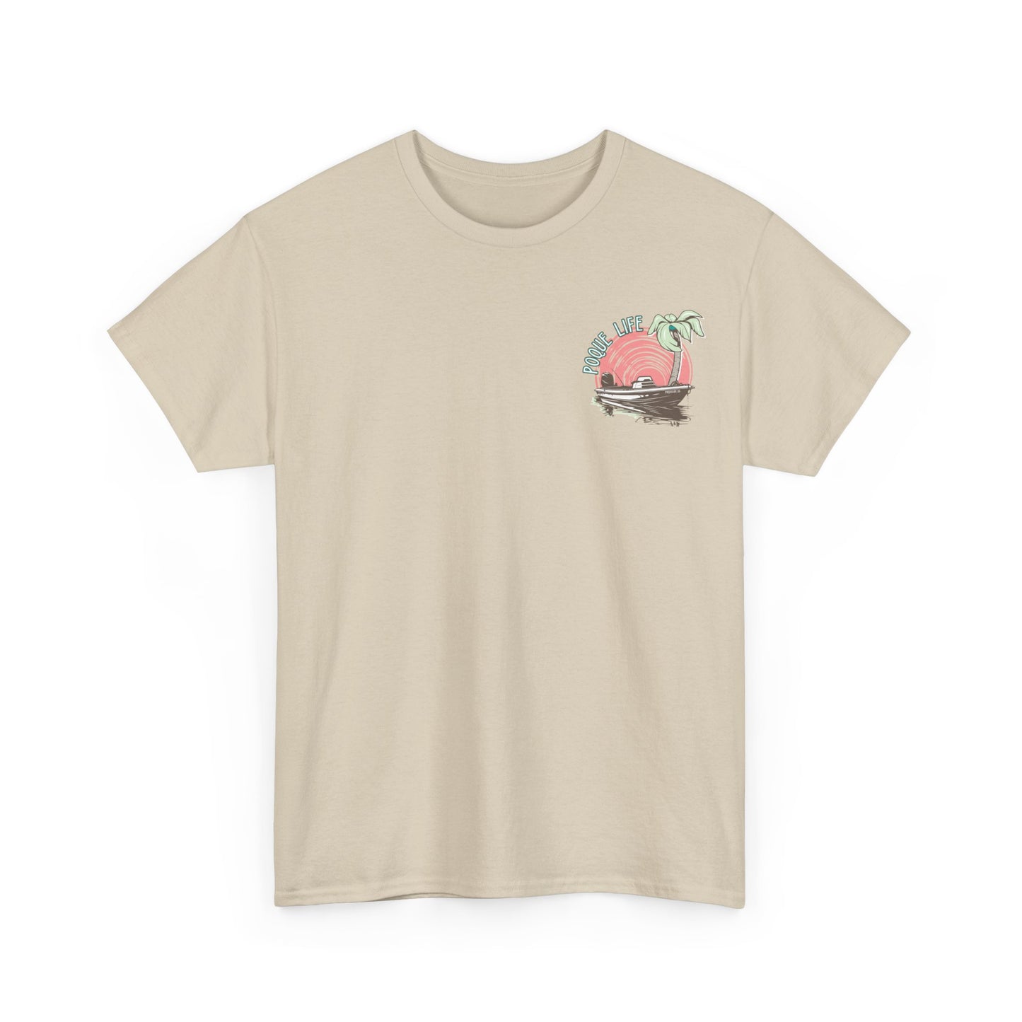 Boat with Pink Sunrise Tee