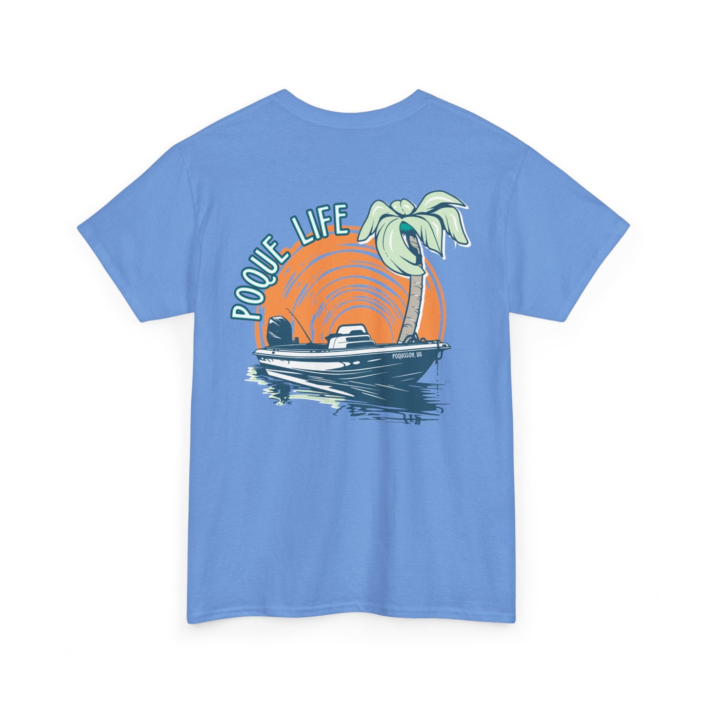 Boat with Orange Sunrise Tee