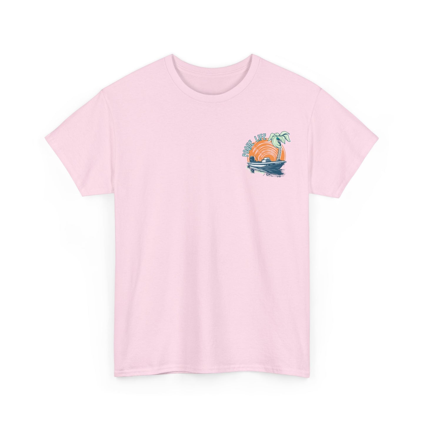 Boat with Orange Sunrise Tee