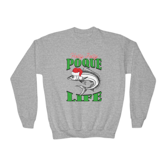 Youth Holly Jolly Cobia Crewneck Sweatshirt