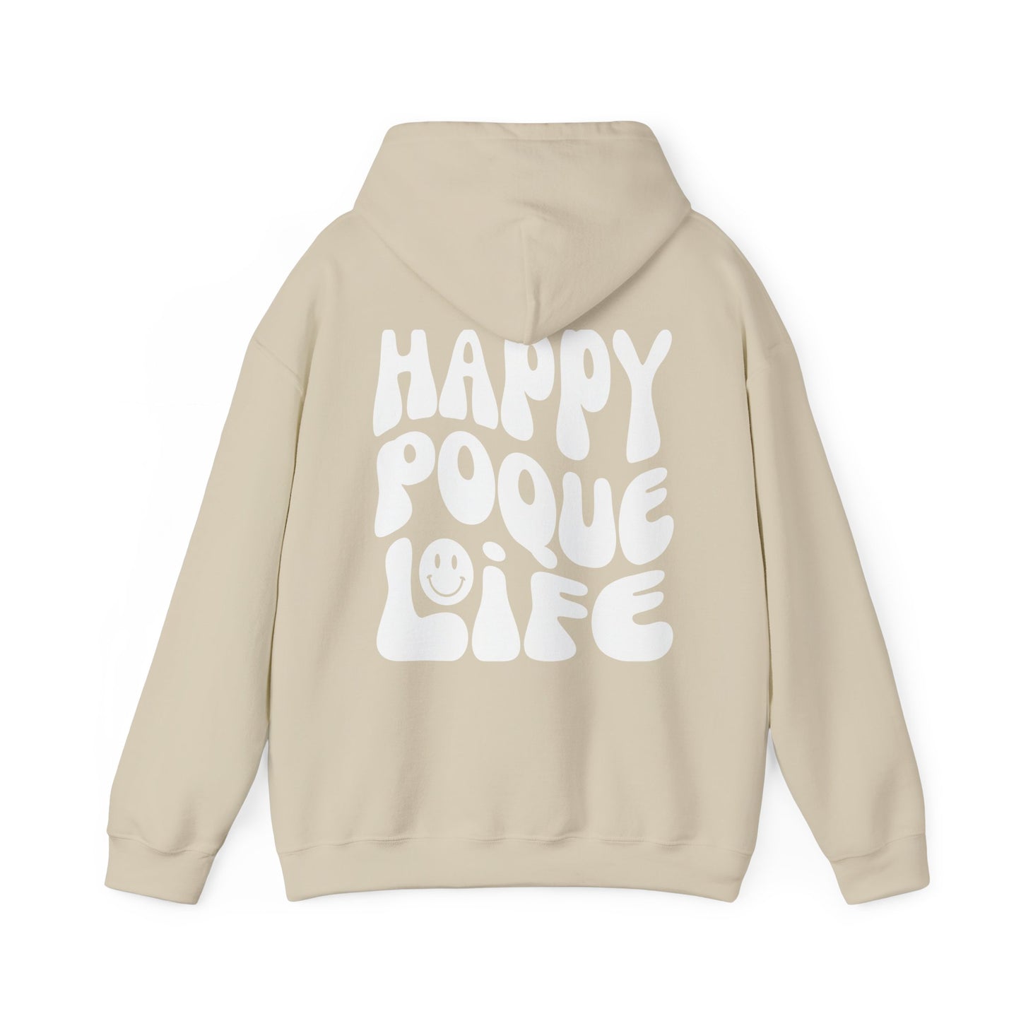 Happy Poque Life (White) Hoodie