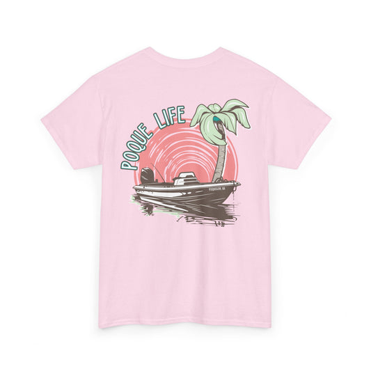 Boat with Pink Sunrise Tee