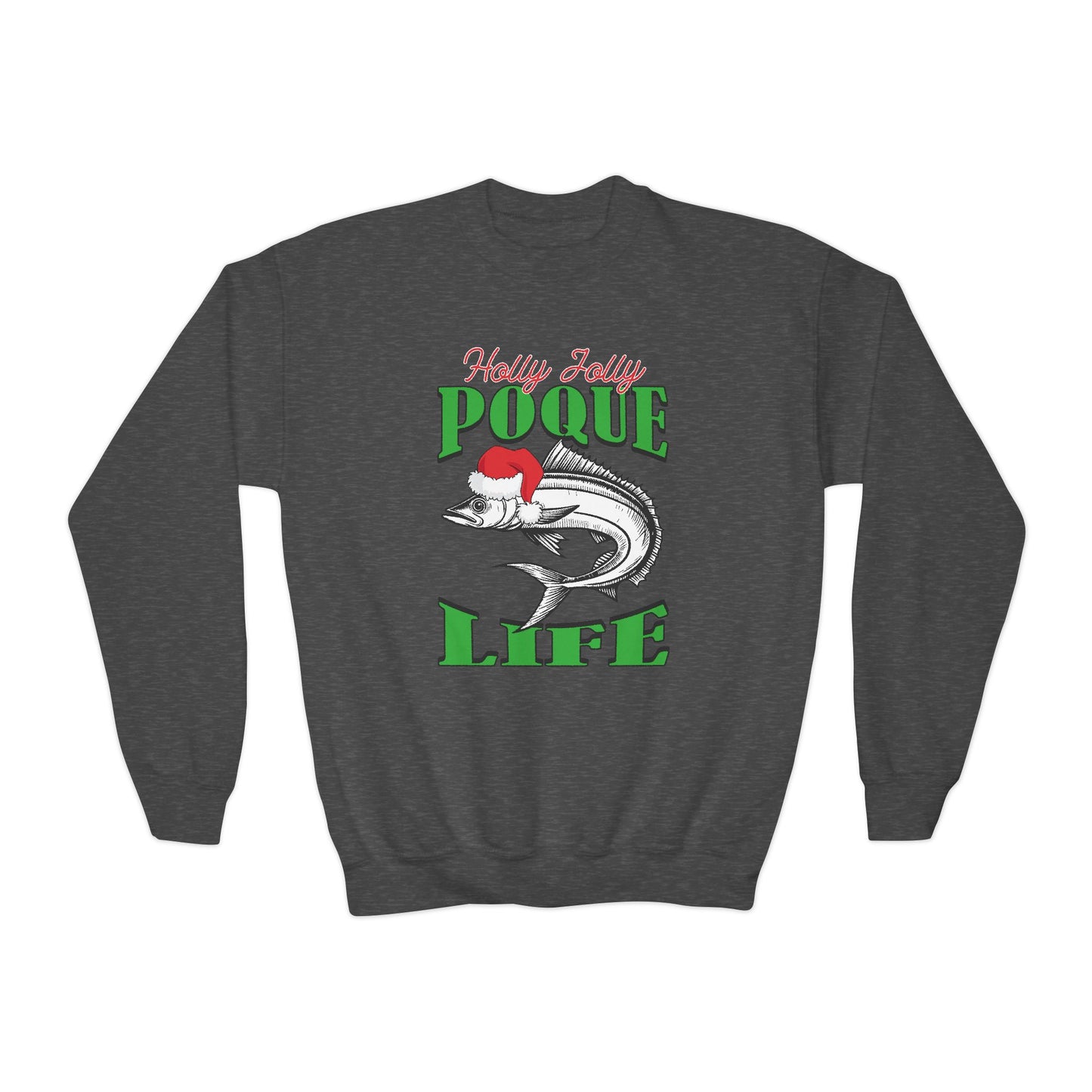 Youth Holly Jolly Cobia Crewneck Sweatshirt