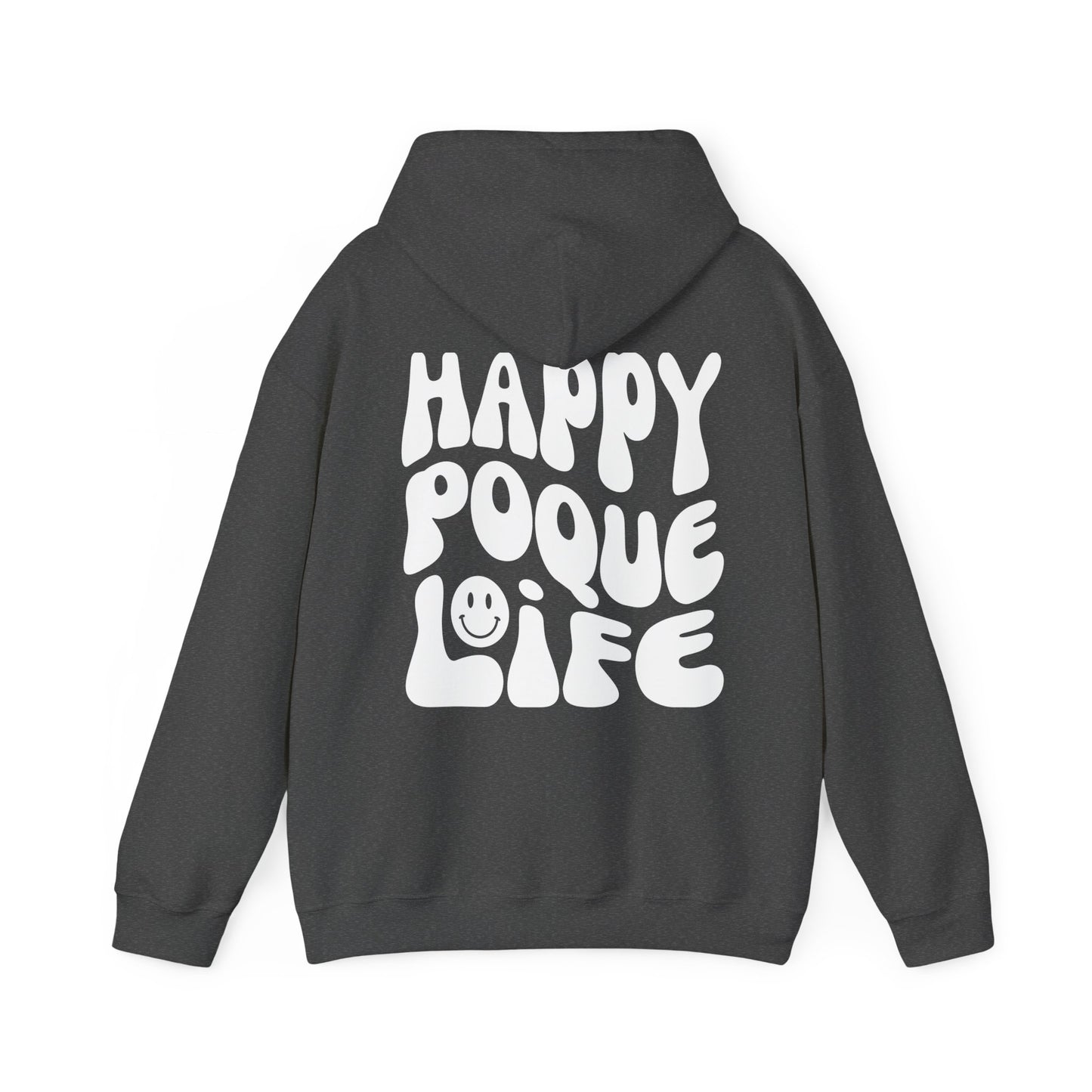 Happy Poque Life (White) Hoodie